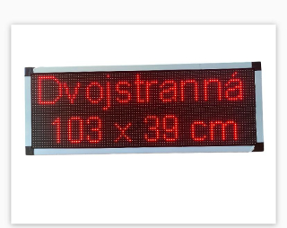 Led reklama dvojstranná103x39 wifi červená